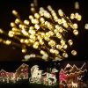 Solar Lights |   Wholesale Outdoor Led Solar String Lights Waterproof 8 Modes Lamp For Room Garden Terrace Christmas Tree Decor yellow 12 meters 100 lights LED Lighting Solar Lights