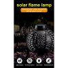 Solar Lights |   Wholesale Outdoor Solar Lantern Lights Ip65 Waterproof Hanging Decorative Light For Garden Patio Courtyard Lawn black LED Lighting Black