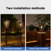 Solar Lights |   Wholesale Outdoor Solar Light With 7.3V 2200mA Battery 3000K IP65 Waterproof Super Bright Lawn Lamp For Yard Patio Garden Pathway Porch Decor warm light LED Lighting Solar Lights