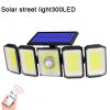 Solar Lights |   Wholesale Outdoor Solar Lights 300led Motion Sensor 5 Heads LED Flood Lights with RC Waterproof Solar Security Lights B 06 LED Lighting B + 06