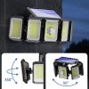 Solar Lights |   Wholesale Outdoor Solar Lights 300led Motion Sensor 5 Heads LED Flood Lights with RC Waterproof Solar Security Lights B 06 LED Lighting B + 06