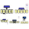 Solar Lights |   Wholesale Outdoor Solar Lights 300led Motion Sensor 5 Heads LED Flood Lights with RC Waterproof Solar Security Lights B 06 LED Lighting B + 06