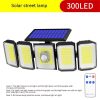 Solar Lights |   Wholesale Outdoor Solar Lights, 5 Adjustable Heads 300 LED Motion Sensor Lights Cordless, Wide Lighting Coverage Powerful Spotlight, IP65 Waterproof, For Patio Yard Garden 5 heads with remote LED Lighting 5 heads with remote