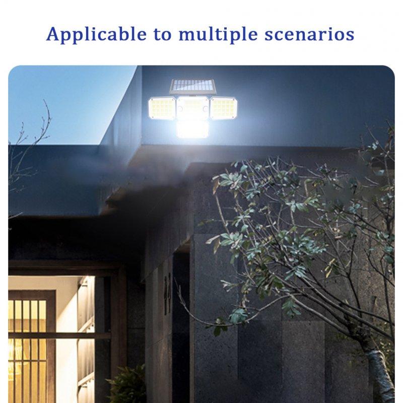 Solar Lights |   Wholesale Outdoor Solar Lights with Remote Control 3 Lighting Modes IP65 Waterproof Motion Sensor Wall Light 3 Head Split 224led LED Lighting 3 head split wall light 224LED