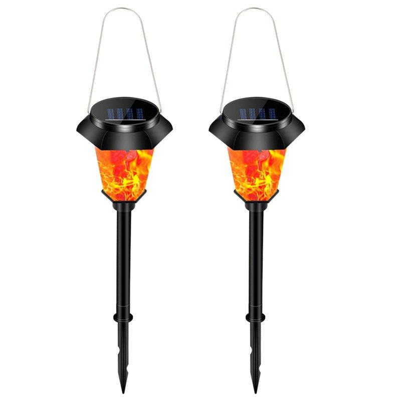 Solar Lights |   Wholesale Outdoor Solar Torch Lights Waterproof Garden Patio Flickering Dancing Flame Lamp with 12 LED Bulbs 2 Packs LED Lighting Flame lamp 2 pack