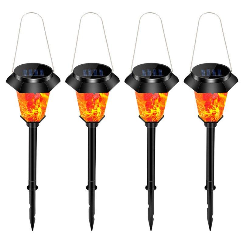 Solar Lights |   Wholesale Outdoor Solar Torch Lights Waterproof Garden Patio Flickering Dancing Flame Lamp with 12 LED Bulbs 4 Packs LED Lighting Flame lamp 4 pack