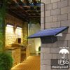 Solar Lights |   Wholesale Outdoor Wall Sconce, Solar Lights Outdoor With 4 Modes, 35 LED Beads, 800 Lumens, Remote Control, IP65 Waterproof LED Lights For Home, Garden, Porch H warm light LED Lighting Solar Lights