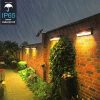 Solar Lights |   Wholesale Outdoor Wall Sconce, Solar Lights Outdoor With 4 Modes, 35 LED Beads, 800 Lumens, Remote Control, IP65 Waterproof LED Lights For Home, Garden, Porch H warm light LED Lighting Solar Lights