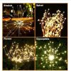 Solar Lights |   Wholesale Solar 200led Fireworks Light Bendable 8 Modes IP65 Waterproof Outdoor Lawn Garden Decorative Lamps Warm White LED Lighting Solar Lights