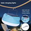 Solar Lights |   Wholesale Solar Emergency Light Rechargeable Light Bulb Portable Emergency Bulbs Hanging Tent Light LED Lantern 3600MAH Waterproof Light For Outdoor Camping Tent blue LED Lighting Solar Lights