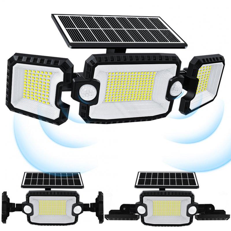 Solar Lights |   Wholesale Solar Floodlight Double-head Induction PIR Motion Sensor Waterproof Wall Lamp For Outdoor Garden Courtyard single pack LED Lighting Single pack