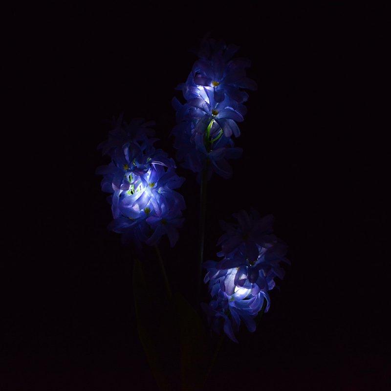 Solar Lights |   Wholesale Solar Flower Lights, Waterproof Hyacinth Garden Light, Outdoor Decorative 3 LED Lamp for Lawn Patio Pathway Driveway Landscape Lighting Pink LED Lighting Pink