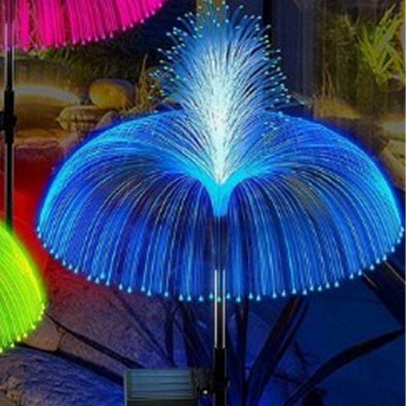 Solar Lights |   Wholesale Solar Jellyfish Light 7 Colors Changing Outdoor Waterproof Garden Lights Led Fiber Optic Lamps For Lawn Patio Doublejellyfish 2pcs LED Lighting Doublejellyfish 2pcs