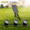 Solar Lights |   Wholesale Solar Led Spotlight 2000mah Lithium Battery Outdoor Rgb Colorful Garden Pool Pond Underwater Lamps 1 for 2 LED Lighting 1 for 2