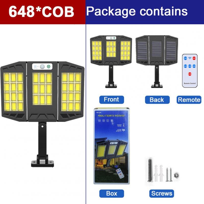 Solar Lights |   Wholesale Solar Led Street Light 3 Modes Outdoor Folding Adjustable Motion Sensor Remote Control Garden Light V97-264 33COB remote control LED Lighting Solar Lights