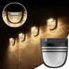 Solar Lights |   Wholesale Solar Led Wall Lamp Outdoor Waterproof Fence Lights for Stair Path Backyard Corridorsn Warm Light LED Lighting Solar Lights