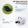 Solar Lights |   Wholesale Solar Light Bulb With Solar Panel Outdoor Portable Rechargeable Camping Lights For Mountaineering Hiking 2pcs LED Lighting 2pcs