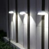 Solar Lights |   Wholesale Solar Lights Outdoor LED Bright Lamp Waterproof Wall Light for Garden Decoration warm light_White shell LED Lighting Solar Lights