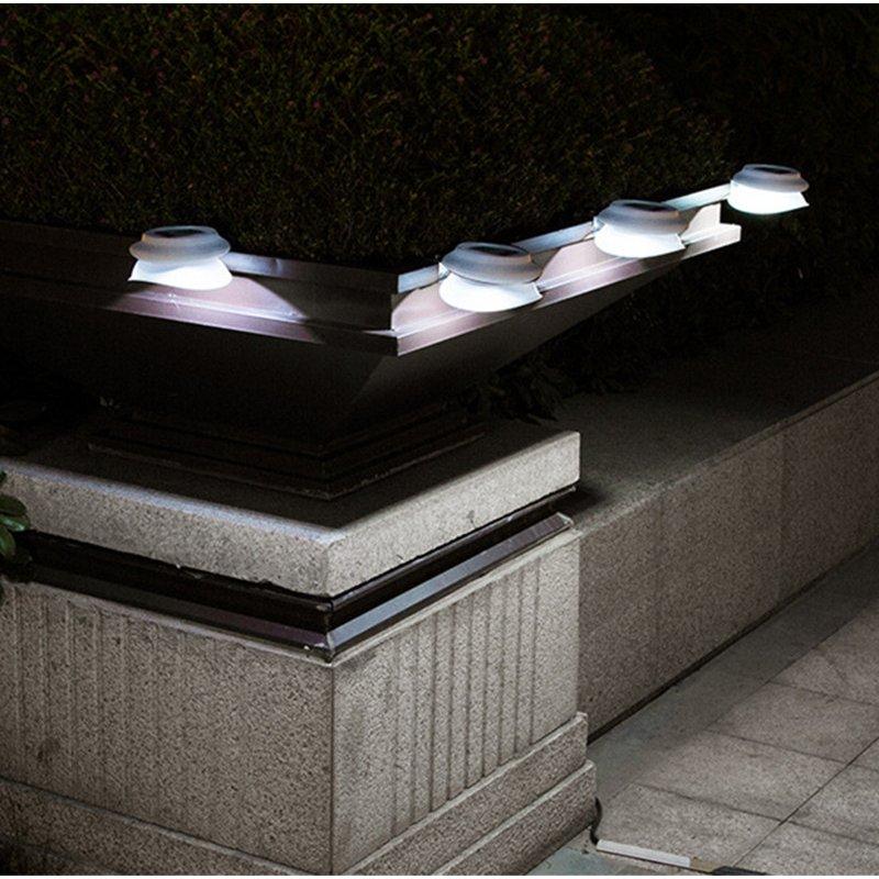 Solar Lights |   Wholesale Solar Lights Outdoor LED Bright Lamp Waterproof Wall Light for Garden Decoration White light_White shell LED Lighting Solar Lights