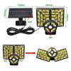 Solar Lights |   Wholesale Solar Lights Outdoor Waterproof Motion Sensor Solar Powered Wall Lights For Patio Garage Backyard Porch Yard 120COB rectangular LED Lighting 120COB rectangular