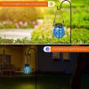 Solar Lights |   Wholesale Solar Outdoor Mosaic Lantern Solar Lights Hanging Lanterns Waterproof Table Lamp Mosaic Night Light For Garden Patio Party Oval blue square LED Lighting Oval blue square