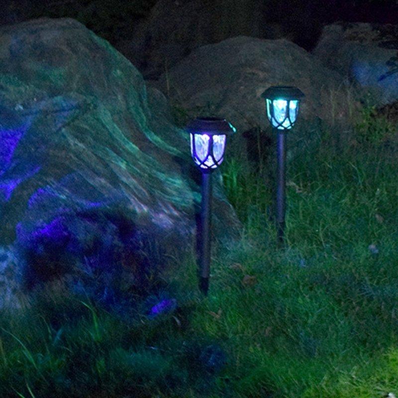 Solar Lights |   Wholesale Solar Pathway Lights Outdoor 10 Pack Waterproof Auto On/Off Outdoor Solar Lights For Yard Landscape Path Lawn Patio Walkway Brown – white light LED Lighting Brown - white light