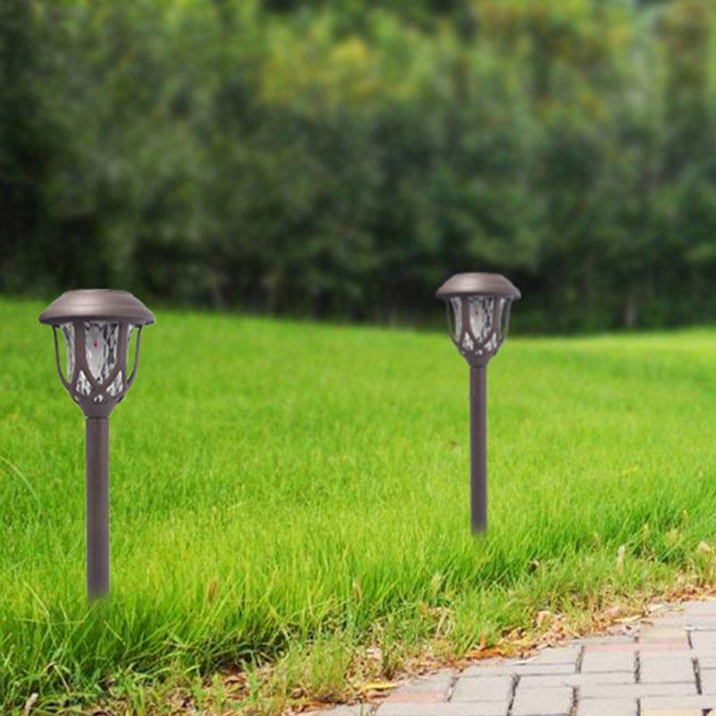 Solar Lights |   Wholesale Solar Pathway Lights Outdoor 10 Pack Waterproof Auto On/Off Outdoor Solar Lights For Yard Landscape Path Lawn Patio Walkway Brown – white light LED Lighting Brown - white light