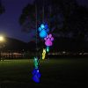 Solar Lights |   Wholesale Solar Paw Print Wind Chime Light IP65 Waterproof Outdoor Wind Chimes Garden Lawn Yard Decor Gifts For Pet Lover Black shell 6 lamp holders LED Lighting Black shell 6 lamp holders