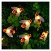 Solar Lights |   Wholesale Solar Powered Cute Honey Bee Shape Led String Fairy Light for Outdoor Garden Wedding Festival Decor Little bee 5 meters 50 lights solar energy (warm white) LED Lighting Little bee 5 meters 50 lights solar energy (warm white)