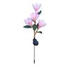 Solar Lights |   Wholesale Solar Powered Light Magnolia Flower Shape 4 LEDS Garden Lighting Outdoor Landscape Light pink color white light LED Lighting Pink color white light