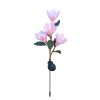 Solar Lights |   Wholesale Solar Powered Light Magnolia Flower Shape 4 LEDS Garden Lighting Outdoor Landscape Light pink color white light LED Lighting Pink color white light