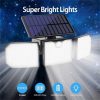 Solar Lights |   Wholesale Solar Security Lights 3 Heads Adjustable Ip65 Waterproof 90000lm High Brightness Motion Sensor Flood Light black LED Lighting Black