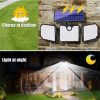 Solar Lights |   Wholesale Solar Security Lights 3 Heads Adjustable Ip65 Waterproof 90000lm High Brightness Motion Sensor Flood Light black LED Lighting Black