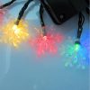 Solar Lights |   Wholesale Solar String Lights,20 LED 15 Feet Snowflake Solar Powered String Lights  Warm White LED Lighting Solar Lights