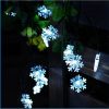 Solar Lights |   Wholesale Solar String Lights,20 LED 15 Feet Snowflake Solar Powered String Lights  Warm White LED Lighting Solar Lights