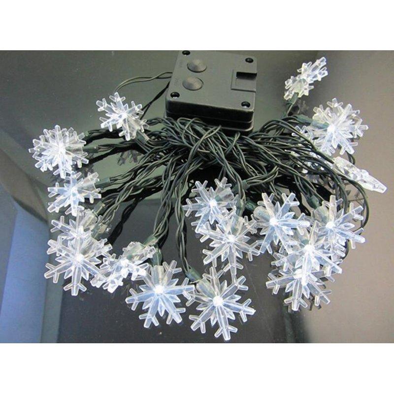 Solar Lights |   Wholesale Solar String Lights,20 LED 15 Feet Snowflake Solar Powered String Lights  Warm White LED Lighting Solar Lights