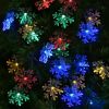 Solar Lights |   Wholesale Solar String Lights,20 LED 15 Feet Snowflake Solar Powered String Lights  Warm White LED Lighting Solar Lights