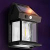 Solar Lights |   Wholesale Solar Wall Lantern Waterproof Exterior Lighting With Motion Sensor Waterproof Exterior Lighting Wireless Dusk To Dawn Porch Lights For Entryway Garden Dk888 (1200mA) LED Lighting Solar Lights