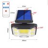 Solar Lights |   Wholesale Solar Wall Light With Remote Control 192LED/192COB Motion Sensor Outdoor Waterproof Split Solar Flood Lights For Garden Patio Yard Garage 96COB integrated LED Lighting 96COB integrated