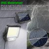 Solar Lights |   Wholesale Solar Wall Lights 117COB Outdoor Solar Powered IP65 Waterproof 3 Modes Wall Lamp For Garden Porch Patio Yard JX-F117 LED Lighting JX-F117