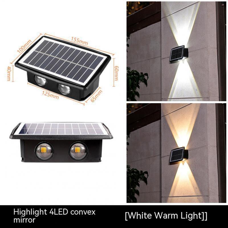 Solar Lights |   Wholesale Solar Wall Lights IP65 Waterproof Auto ON/Off Garden Step Stair Lights RGB White/Warm White Outdoor Solar Light 4LED [colorful] LED Lighting 4LED [colorful]