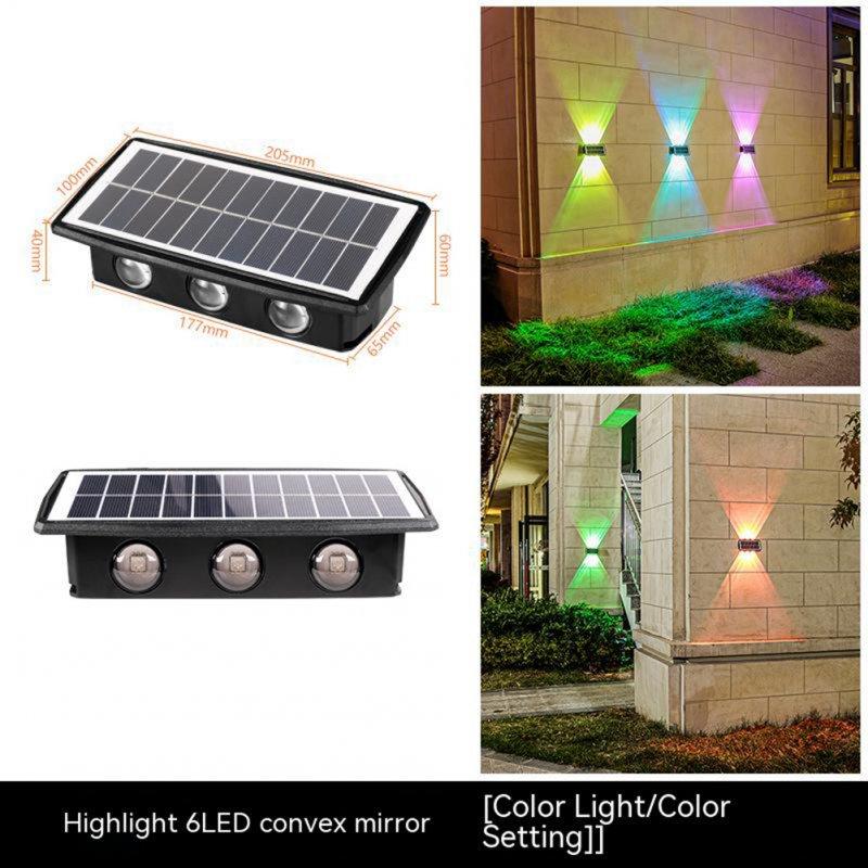 Solar Lights |   Wholesale Solar Wall Lights IP65 Waterproof Auto ON/Off Garden Step Stair Lights RGB White/Warm White Outdoor Solar Light 4LED [colorful] LED Lighting 4LED [colorful]