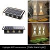 Solar Lights |   Wholesale Solar Wall Lights IP65 Waterproof Auto ON/Off Garden Step Stair Lights RGB White/Warm White Outdoor Solar Light 4LED [white light + warm light LED Lighting 4LED [white light + warm light