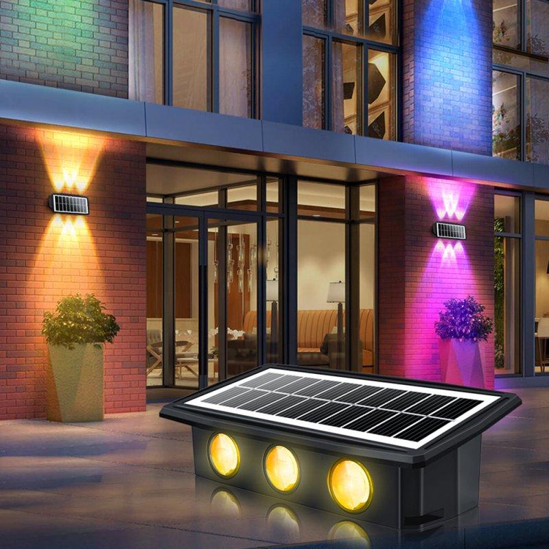 Solar Lights |   Wholesale Solar Wall Lights IP65 Waterproof Auto ON/Off Garden Step Stair Lights RGB White/Warm White Outdoor Solar Light 6LED [colorful] LED Lighting 6LED [colorful]