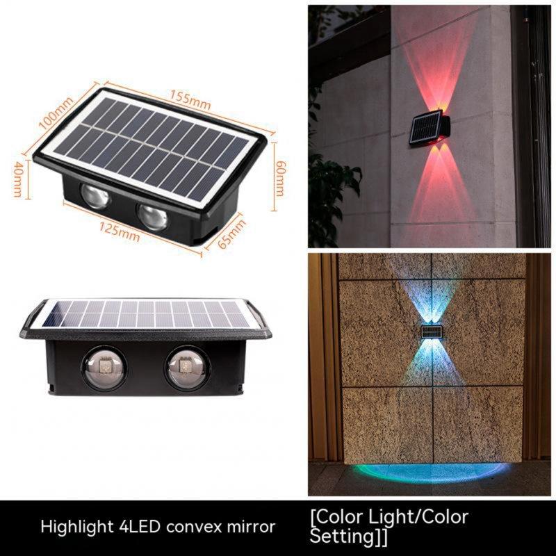 Solar Lights |   Wholesale Solar Wall Lights IP65 Waterproof Auto ON/Off Garden Step Stair Lights RGB White/Warm White Outdoor Solar Light 6LED [colorful] LED Lighting 6LED [colorful]