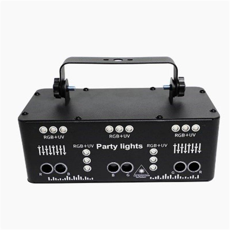 Special LED Lights |   Wholesale 9 Eyes RGB Party Lights Stage Light LED DJ Lights Pattern Strobe Lights For Parties Live Show Xmas Club Bar Dancing U.S. plug LED Lighting Special LED Lights