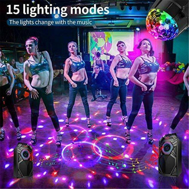 Special LED Lights |   Wholesale Led Disco  Ball  Light, 15 Colors Sound Activated Party Light With Remote Control, Colorful Lighting Lamp For Family Gatherings Dance Halls 15 colors black LED Lighting 15 colors black