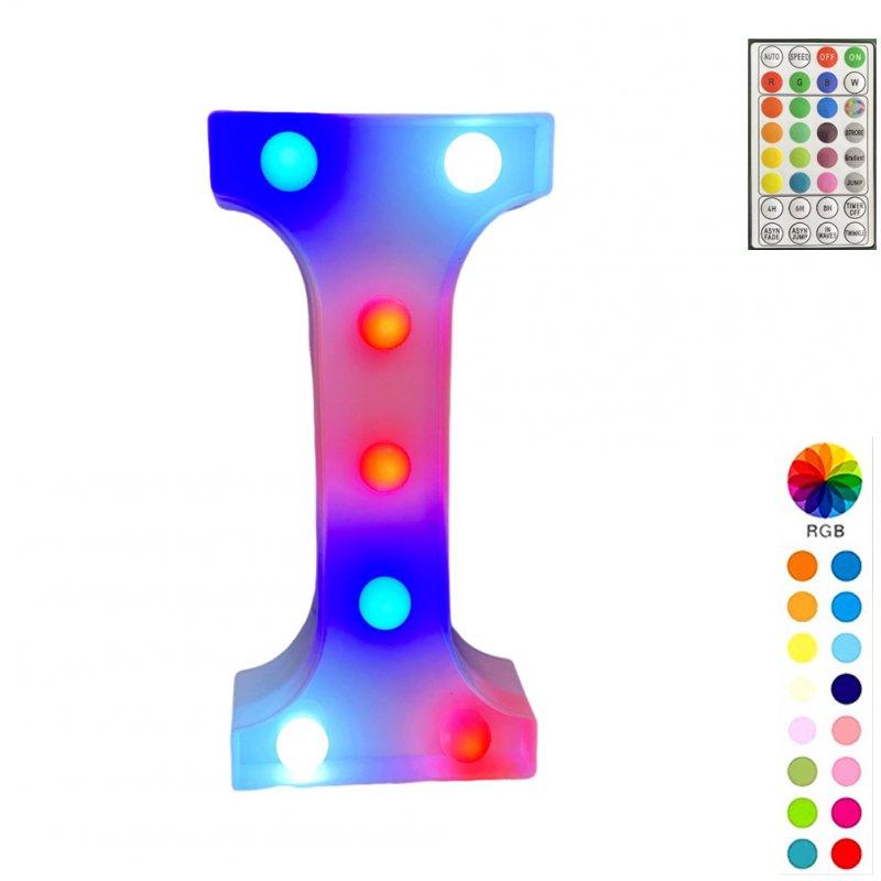 Special LED Lights |   Wholesale LED Letter Lights With Remote Control 16-color Luminous Letter Lamp Bar Sign Night Light For Wedding Party Christmas Decor I LED Lighting I