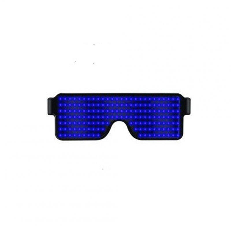 Special LED Lights |   Wholesale Led  Luminous  Glasses 8 Kinds Dynamic Patterns Usb Charging 3 Flashing Modes Bar Disco Christmas Party Light-up Decorative Glasses Blue light LED Lighting Blue light