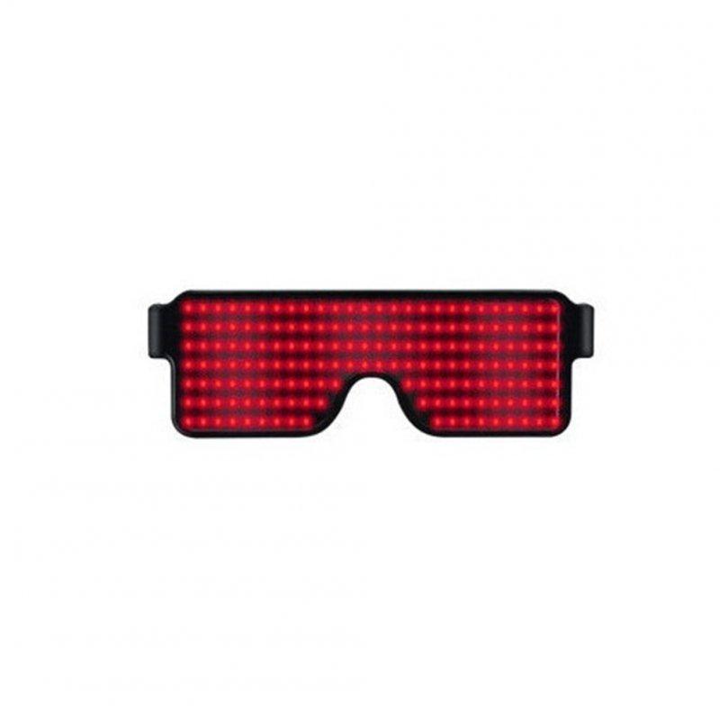 Special LED Lights |   Wholesale Led  Luminous  Glasses 8 Kinds Dynamic Patterns Usb Charging 3 Flashing Modes Bar Disco Christmas Party Light-up Decorative Glasses Red light LED Lighting Red light